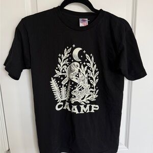 Black 'Caamp' Graphic Tee